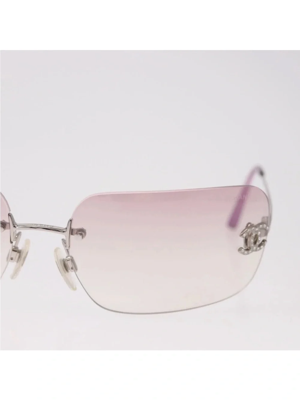 Chanel Lilac Gradient Rimless Sunglasses